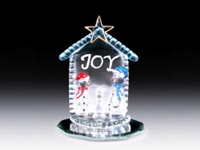 ETV17 Glass Joy Snowman