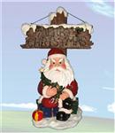 XD28506 Holiday Tidings Grouchy Santa with Sign
