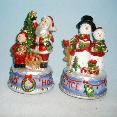 XJ44575 Santa / Snowman Music Box