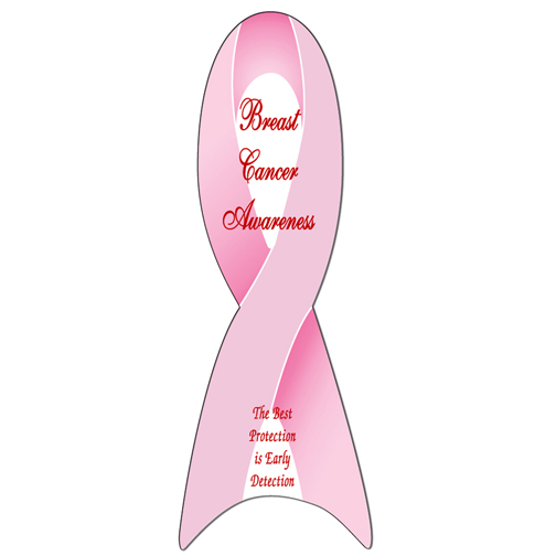 BMP61 Pink Breast Cancer Awareness Bookmark With Custom Imprint
