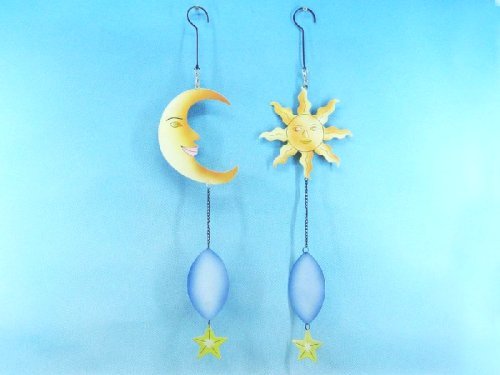 GSJ49322 Sun / Moon Wind Chime 2 asst