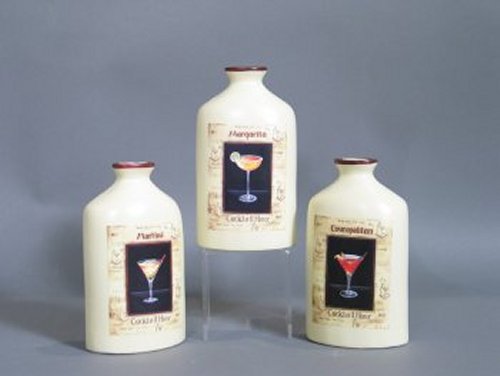 GSP20674 Dolmite Mixed Drink Bottle Vase  3 asst