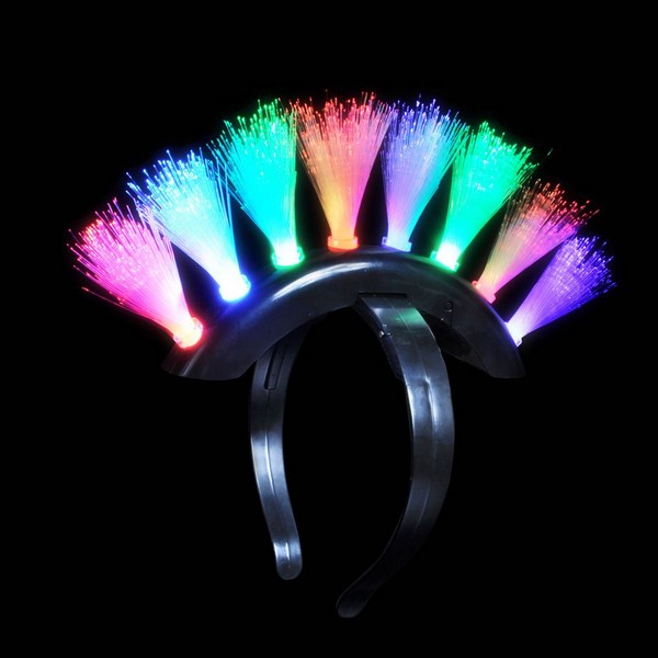 AR58750 LightUp Mohawk Fiber Optic Headband