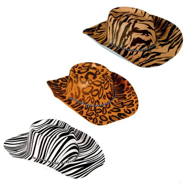 AR8096 EVA Foam Animal Print Cowboy Hat