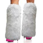 COLEGFW White Furry Leg Warmer