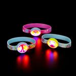 GLPEABR Flashing Peace Sign Bracelet
