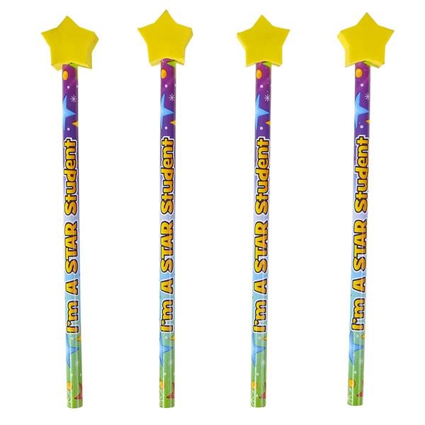SR67158 Star Student Pencil with Eraser Top