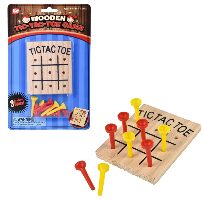 TR12120 Wooden Tic Tac Toe GAME