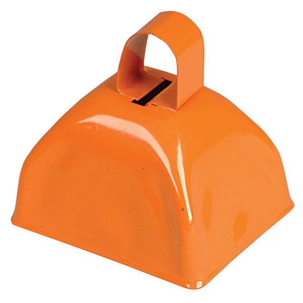 TR86077 Orange METAL Cowbell