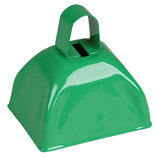 TR95710 Green METAL Cowbell