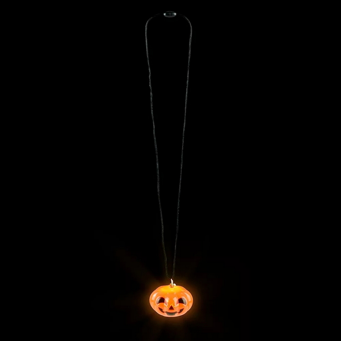 ZR58501 Light-Up Jack-O-Lantern NECKLACE