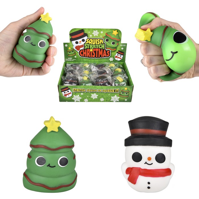ZR58662 Squish and Stretch CHRISTMAS Figures