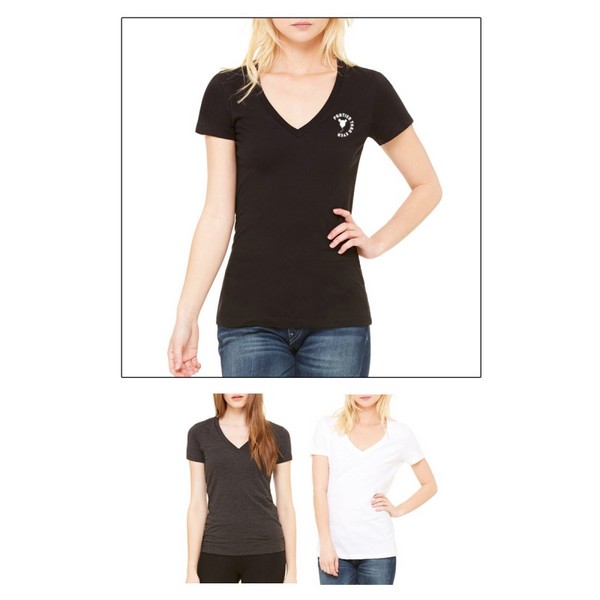AM023043 EMBROIDERY LETTERS V NECK TEE main image 0
