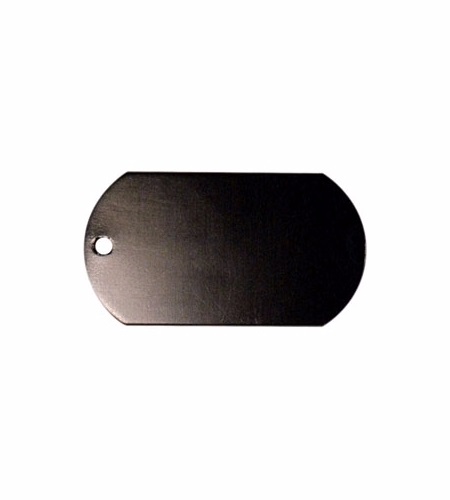 JA28510 Aluminum Dog Tag with 23-1/2 Ball Chain and Custom Imprint