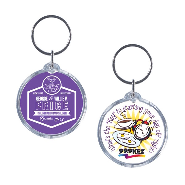 Personalized Round Acrylic Keychain