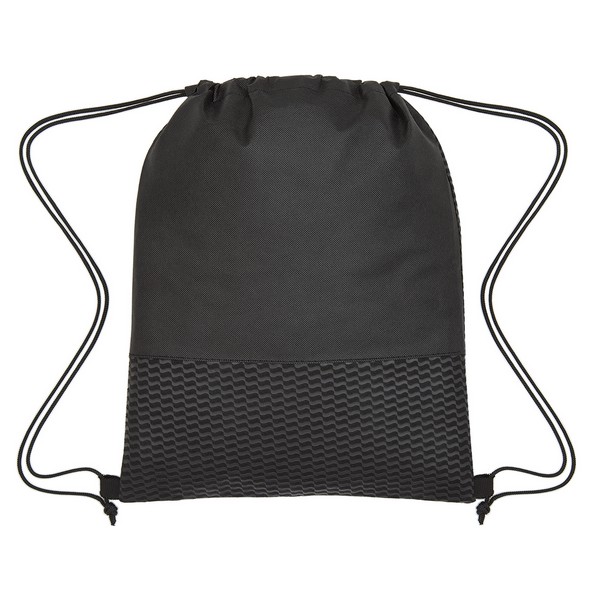 JH3374B Non-Woven Wave Design Drawstring Bag