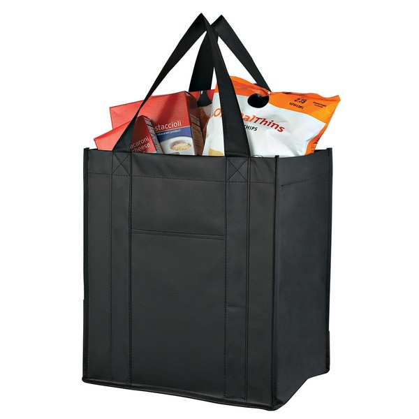 JH3337 Matte Laminated Non-Woven Shopper Tote Bag With Custom Imprint