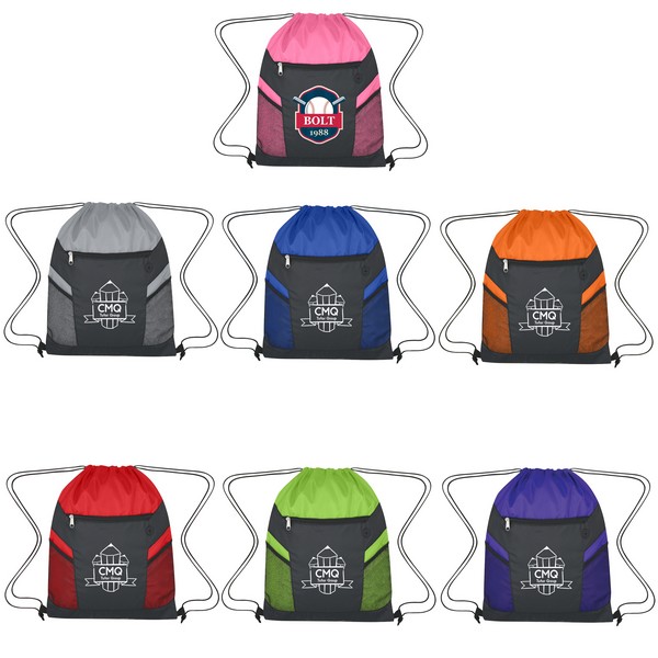 JH3063 Ripstop Drawstring Bag With Custom Imprint