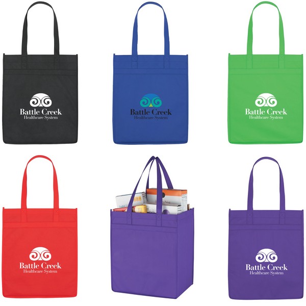 JH3344 Non-Woven Market Shopper Tote With Custom Imprint