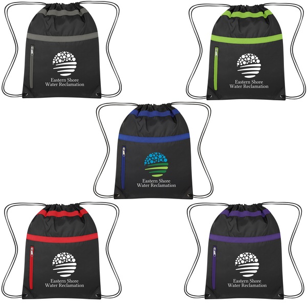 JH3477 Trinity Drawstring Sports Pack With Custom Imprint