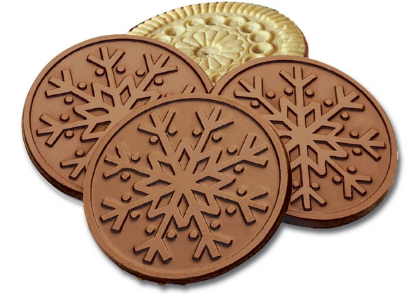 CC320465 Snowflake Milk Chocolate Cookie