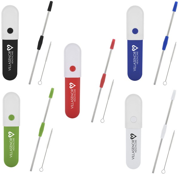 DH5240 Bowie Buildable Straw In Snap-Lock Case With Custom Imprint