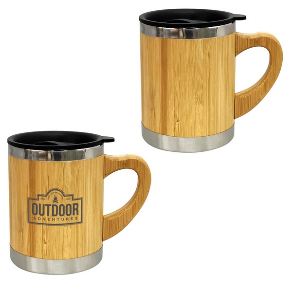 Promotional Maddox Bamboo Mugs (10 Oz.), Travel Mugs