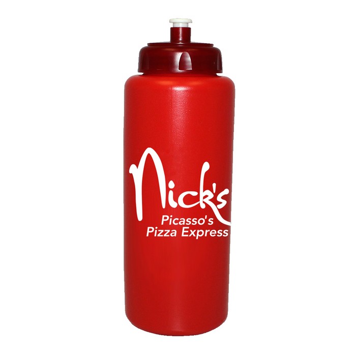 DA67132 32 oz. Grip Bottle with Push 'n Pull Cap and Custom Imprint