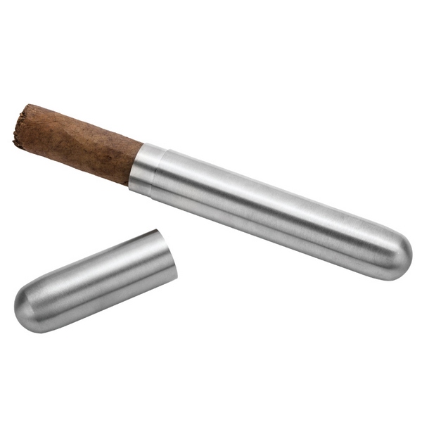 Promotional Robusto Stainless Steel Cigar Tube