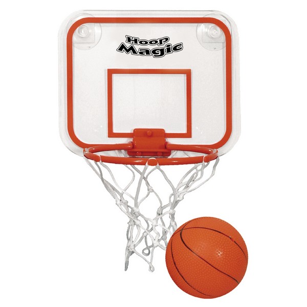 TH54 Mini Basketball & Hoop Set with Custom Imprint