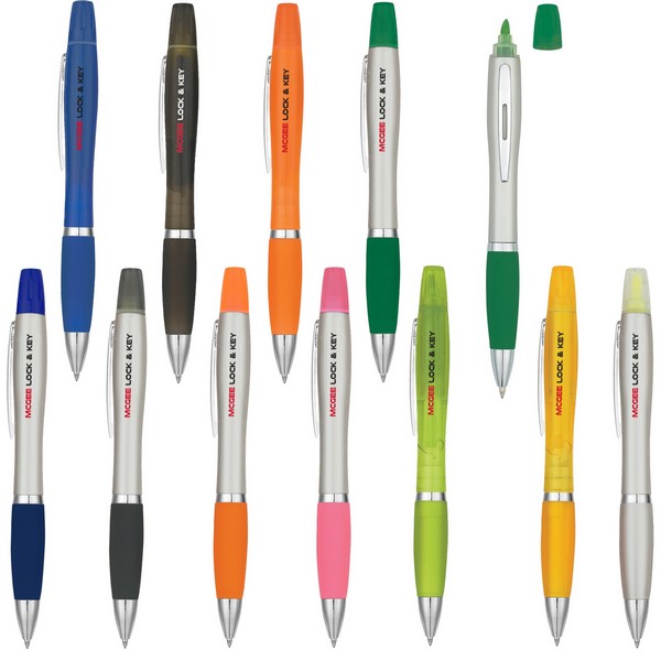 Personalized Pens with Highlighter and Stylus -175 Pack Bulk-Free