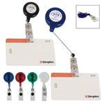 SH65 Retractable Badge Holder With Laminated Label And Custom Imprint