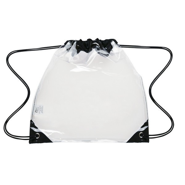 JH3606B Small Clear Drawstring Backpack