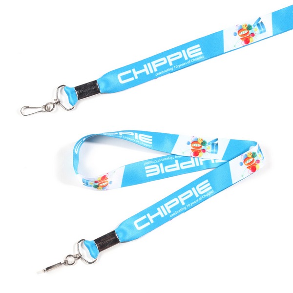 Custom T-Shirts, Screen Printing, Embroidery, Hats, Apparel, Near Me:  OWEN 3/4 Import Air Ship Width Dual Attachment SuperSoft Polyester  MultiColor Sublimation Lanyard