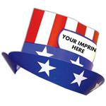 T1A Adult Uncle Sam Topper Hat With Custom Imprint