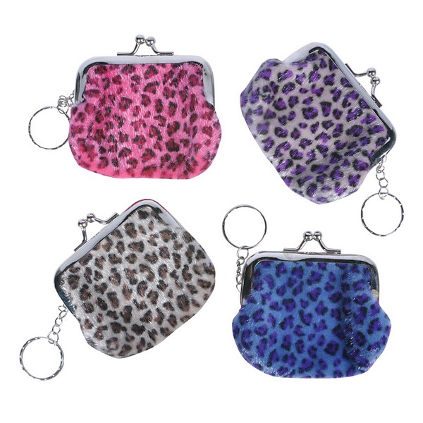 KR59030 Furry Coin Purse Key Chain