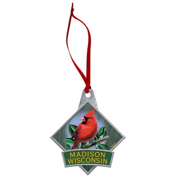 ZP210210 Diamond Series Pewter Ornament With Na...