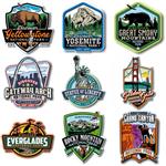 Stock US National Park Magnets