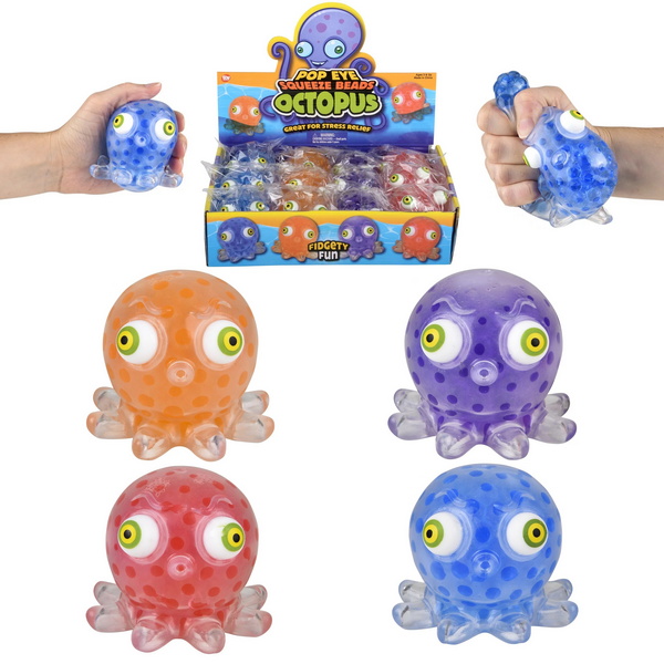 TR50734 Pop Eye Squeeze BEAD Octopus