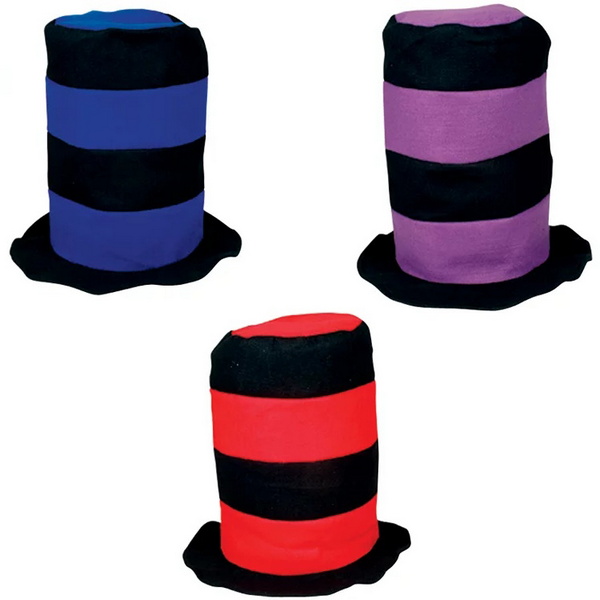 AR50764 Black Assorted Stove Pipe Hat