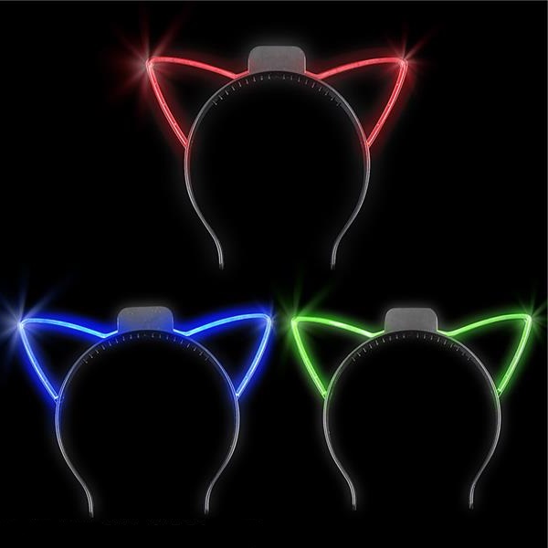 AR66332 LightUp Cat Ear Headband