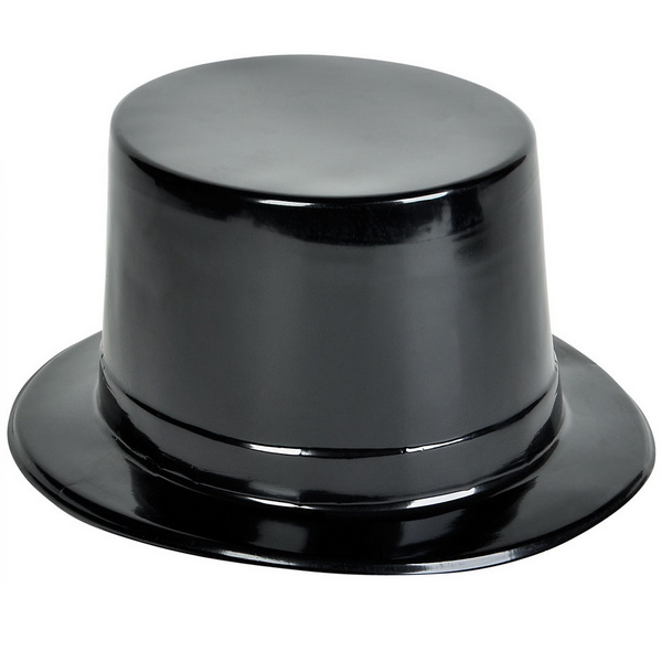 AR79857 Plastic Black Top Hat
