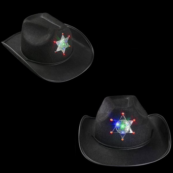 AR82642 Youth Blinking Sheriff Cowboy Hat