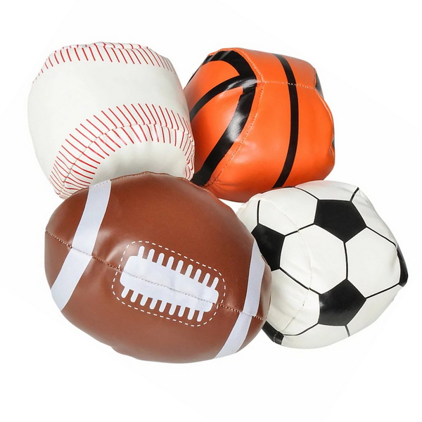 TR54106 4" Soft Stuffed Sports Ball Assortment