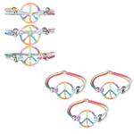 JR34259 Elastic Rainbow Peace Bracelet