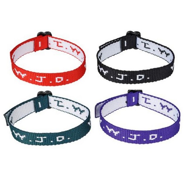 JR66796 WWJD Webbing Bracelet B