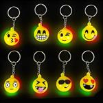 KR33334 Light-Up Emoticon Keychain