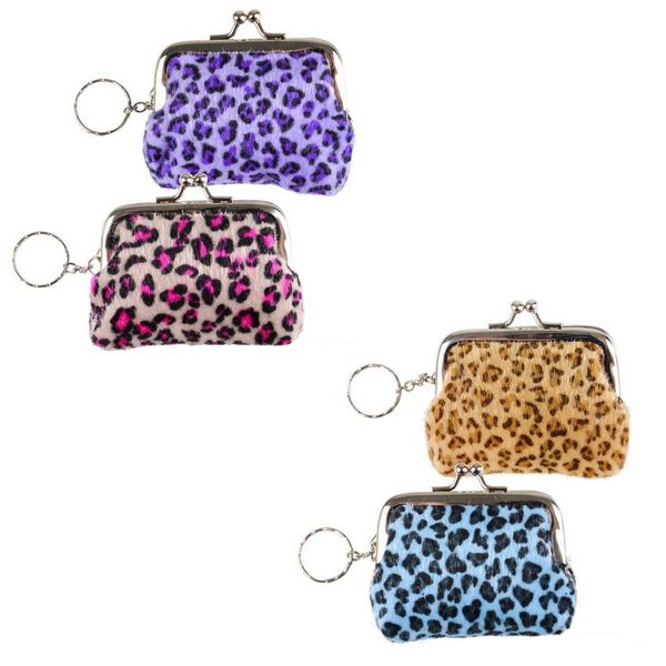 KR59030 Furry Coin Purse Keychain