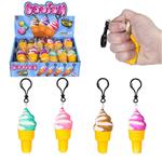 KR73118 Squish Ice Cream Cone Backpack Clip On