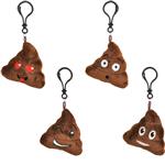 KR41896 Plush Emoticon Poop Keychain